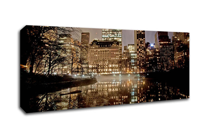 New York Lights Canvas Wall Art