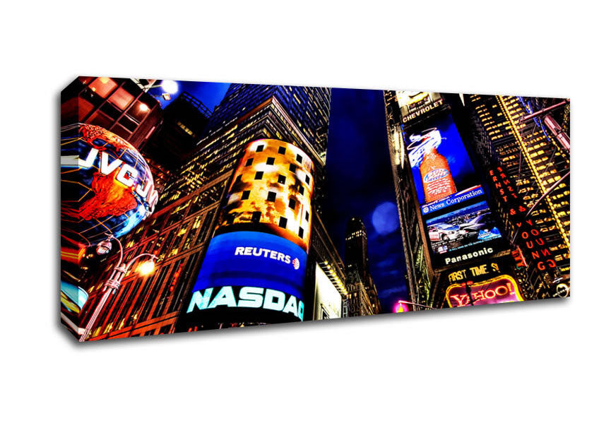 NYC Times Square Lights Canvas Wall Art