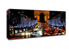 Paris Arc De Triomphe Night Lights Canvas Wall Art