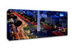 Paris Roads At Night Canvas Wall Art