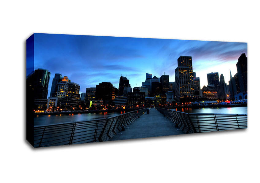 San Francisco At Dusk Canvas Wall Art