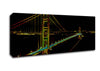 San francisco Bridge Psychedelic Canvas Wall Art