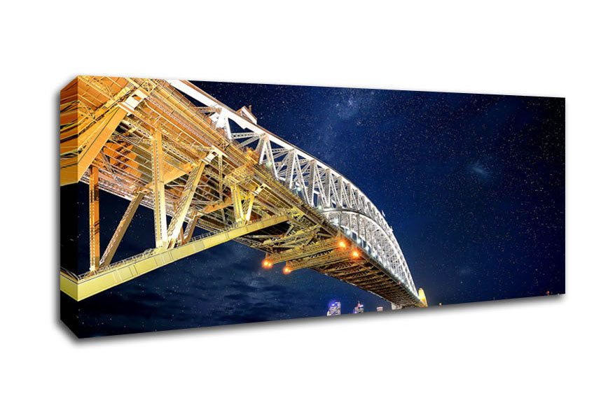 Sydney Bridge Nights Canvas Wall Art