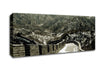 The Great Wall Of China Sepia Canvas Wall Art