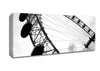 The London Eye Black And White Canvas Wall Art