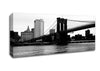 The View Of New York Under Brooklyn Bridge Canvas Wall Art