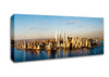View Of New York In Golden Sunlight Canvas Wall Art