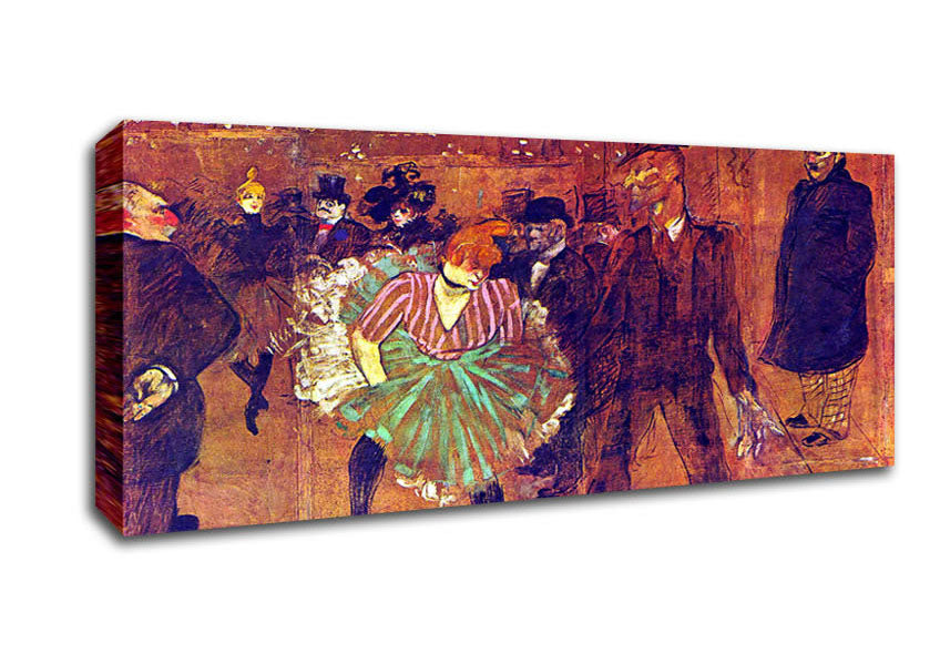 Toulouse Lautrec Ball At Moulin-Rouge Canvas Wall Art