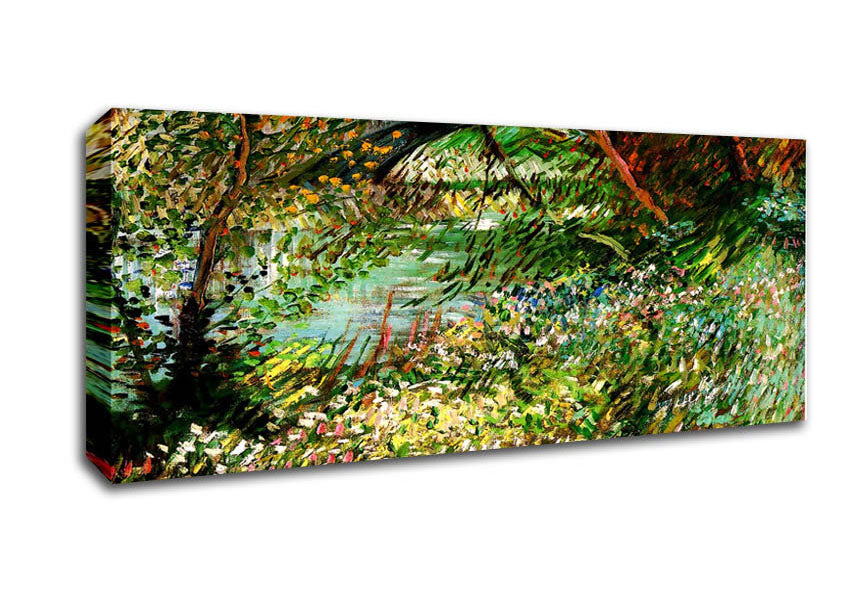 Van Gogh Banks Of The Seine With Pont De Clichy In The Spring Canvas Wall Art