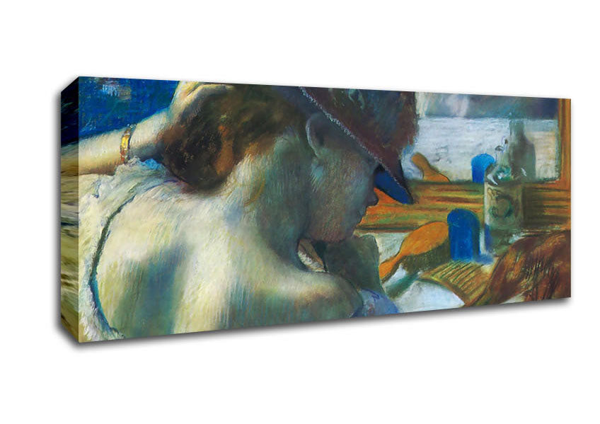 Degas Before The Mirror Canvas Wall Art