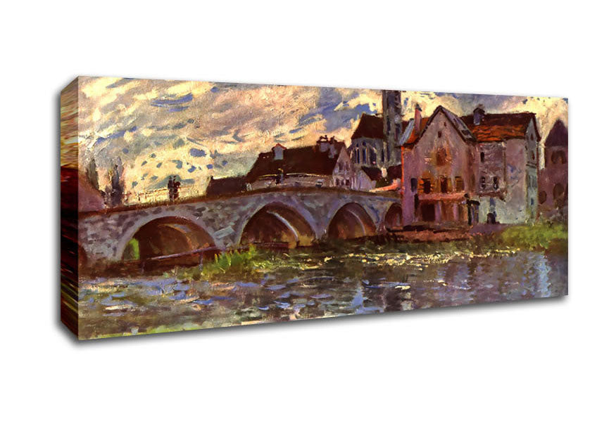 Sisley Bridge Of Moret Canvas Wall Art