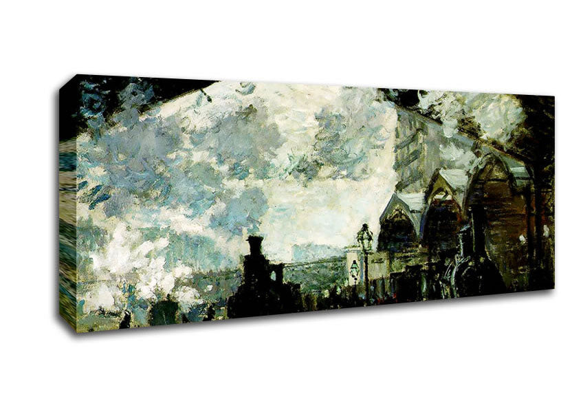 Claude Monet The Saint-Lazare Station Canvas Wall Art