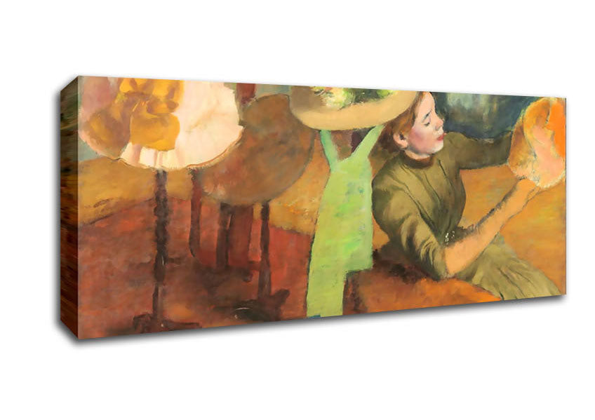 Degas The Millinery Shop Canvas Wall Art