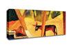 August Macke Donkeys In The Palms Canvas Wall Art