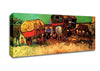 Van Gogh Encampment Of Gypsies With Caravans Canvas Wall Art