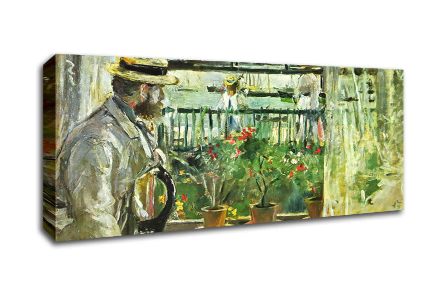 Morisot Paints Manet On The Isle Of Wight Canvas Wall Art