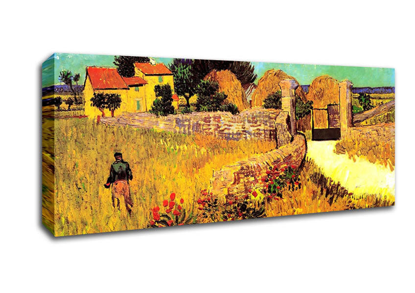 Van Gogh Farmhouse In Provence 1 Canvas Wall Art