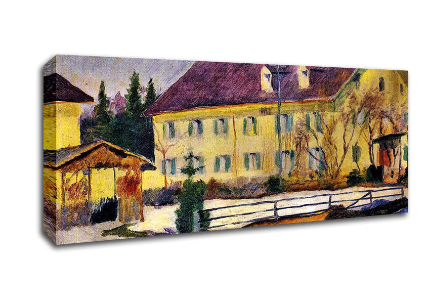 August Macke Hospital In Tegern Sea Canvas Wall Art