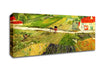 Van Gogh Landscape With Carriage And Train In The Background Canvas Wall Art