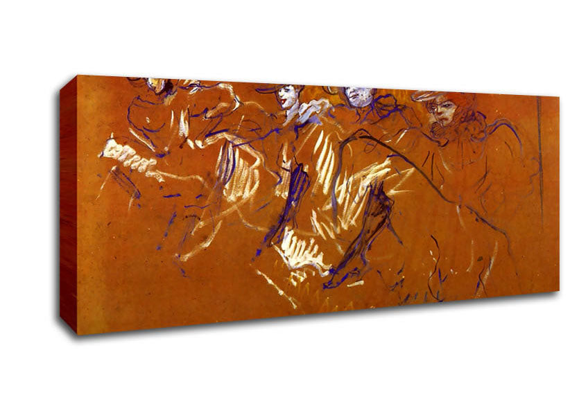 Toulouse Lautrec Mlles Eglantines Canvas Wall Art
