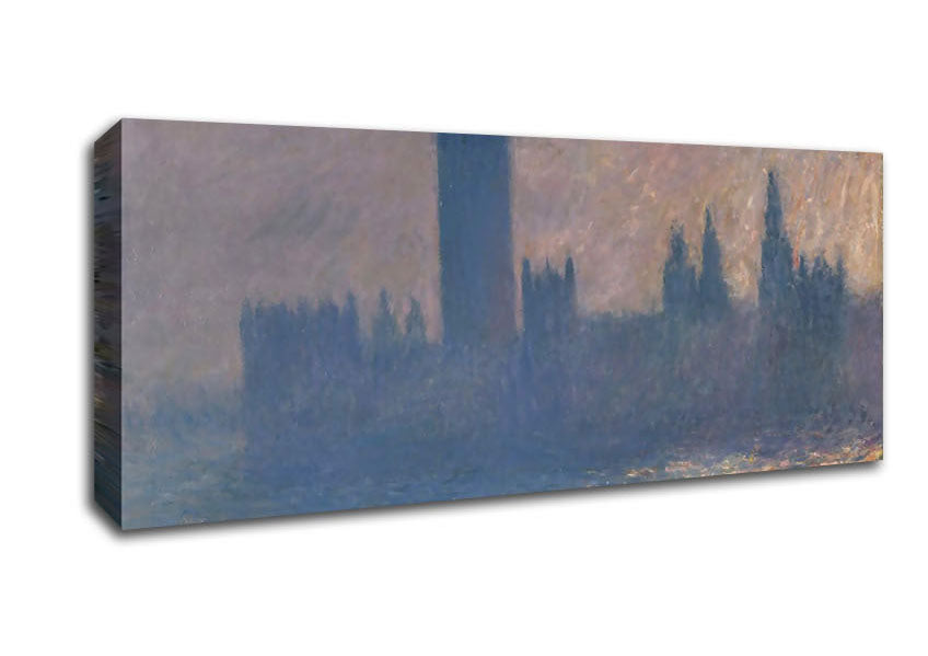 Monet Houses Of Parliament Canvas Wall Art
