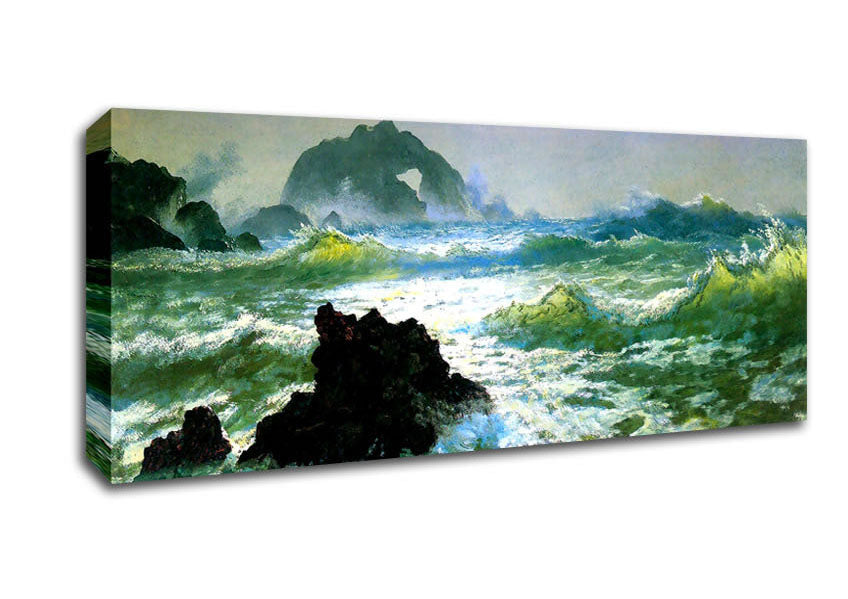 Bierstadt Seal Rock 2 Canvas Wall Art