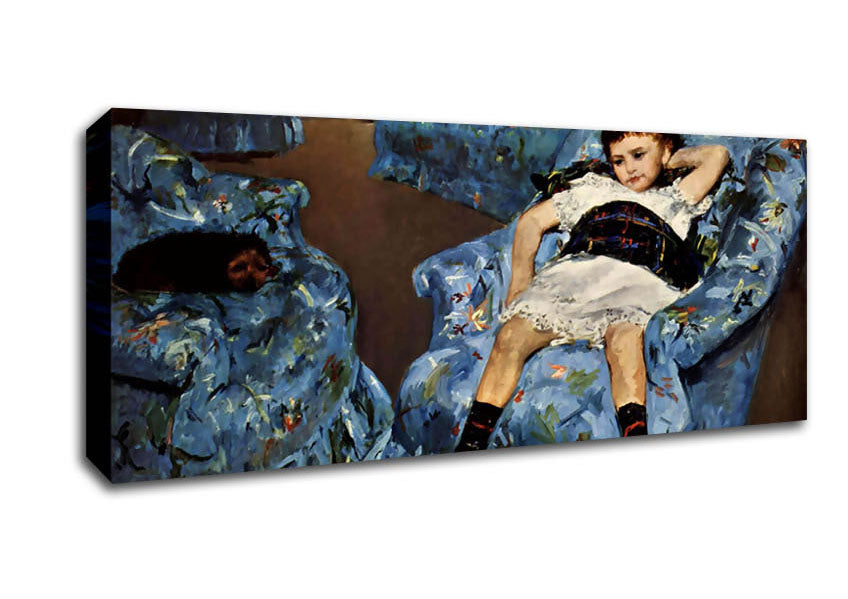 Cassatt Small Girl In The Blue Armchair Canvas Wall Art