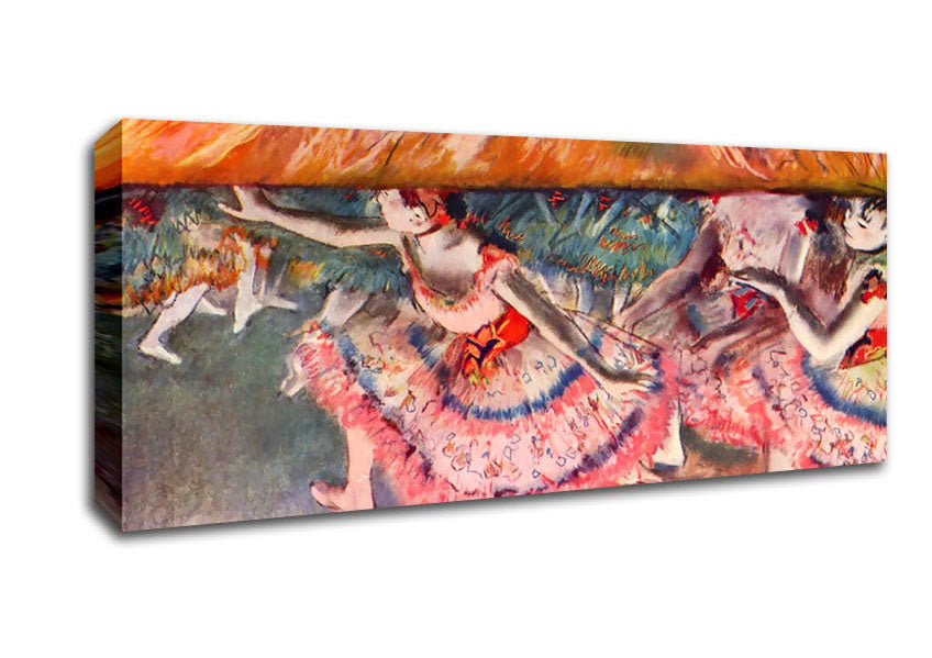 Degas The Curtain Falls Canvas Wall Art