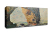 Monet The Rocky Cliffs Of Etretat La Porte Man 1 Canvas Wall Art