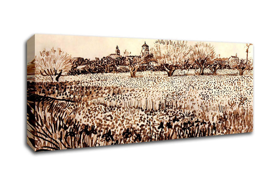 Vincent Van Gogh View Of Arles Canvas Wall Art