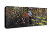 Monet Woman With A Parasol In The Garden Of Argenteuil Canvas Wall Art