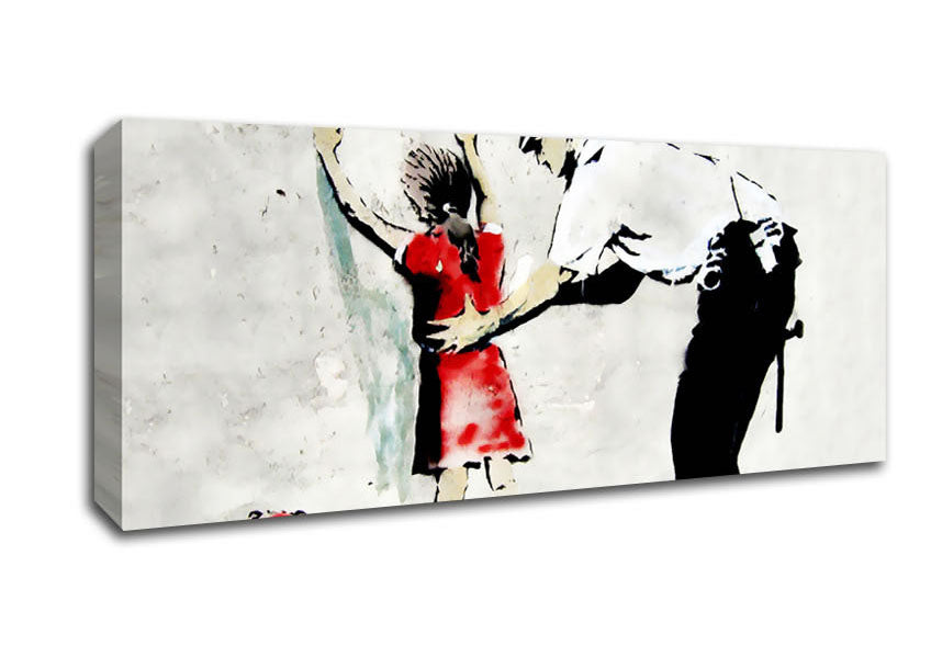 Copper Frisking Child Canvas Wall Art