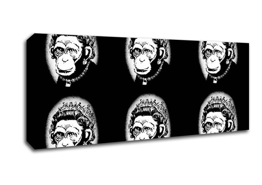 Queen Monkey Canvas Wall Art