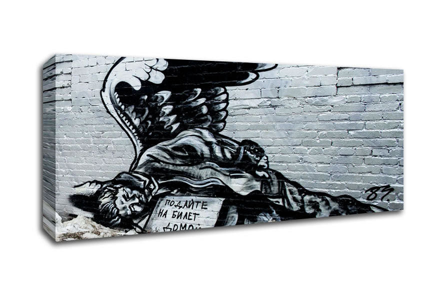 Russian Banksy Canvas Wall Art