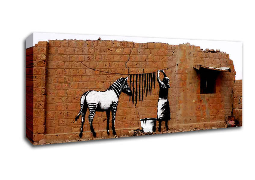 Zebra Stripes Washing Canvas Wall Art