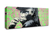 Monkey Cap Canvas Wall Art
