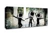Banksy Tv Kids Canvas Wall Art