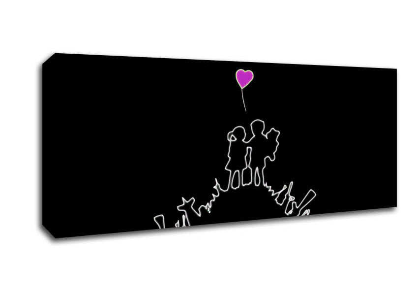 Love Victory Canvas Wall Art