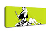 Queen Elizabeth Legs Lime Canvas Wall Art