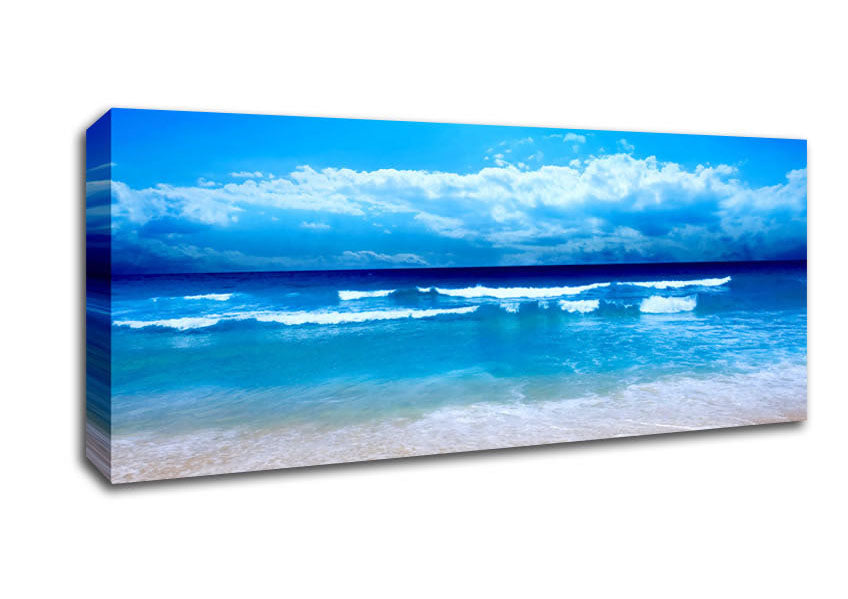 Ocean Waves Lapping On The Perfect Sands Canvas Wall Art