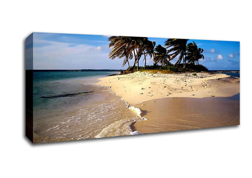 Palmtree Island Canvas Wall Art