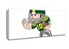 American Football Sport Player White Canvas Wall Art