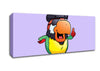Pirate Parrot Eyepatch Lilac Canvas Wall Art