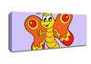 Waving Butterfly Lilac Canvas Wall Art