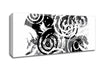 Swirls Of Circles B n W Canvas Wall Art