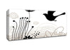 Bird In The Chocolate Garden Canvas Wall Art