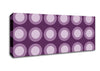 Circles Of Light Lilac On Lilac Canvas Wall Art