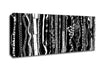 White And Black Vertical Canvas Wall Art