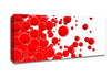 Red Bubbles Canvas Wall Art