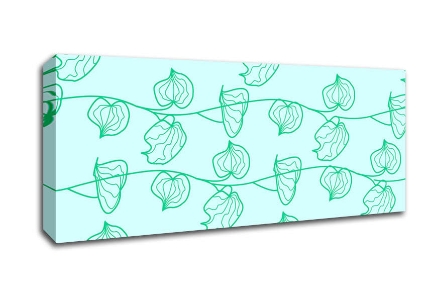 Leaf Chain Canvas Wall Art